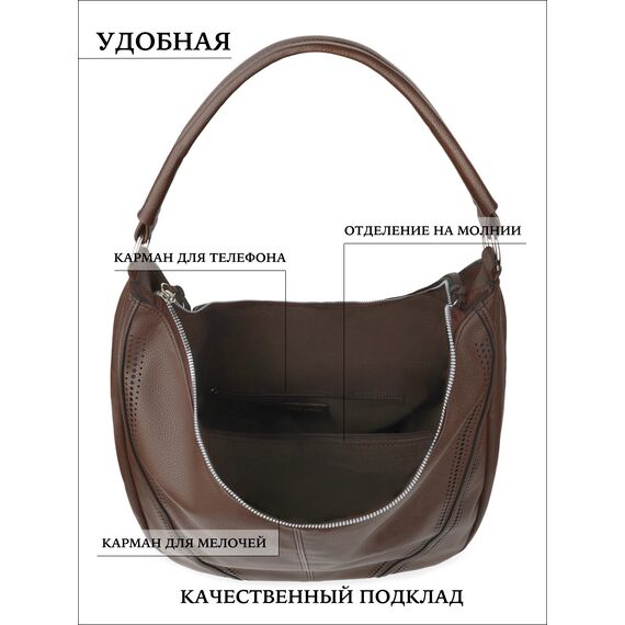 Сумка шоппер большая на плечо, изображение 5